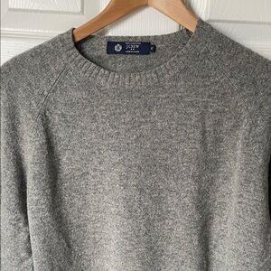 J. Crew Classic Gray Crewneck Sweater Lambswool